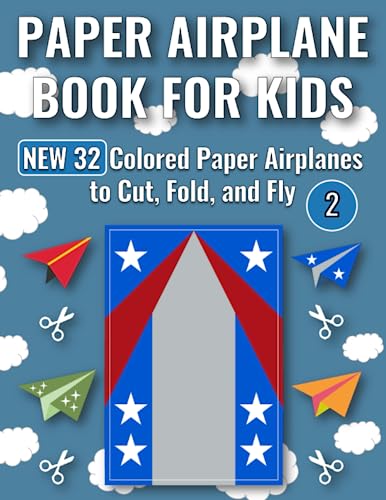 Paper Airplane Book for Kids: 32 Colored Paper Airplanes to Cut, Fold, and Fly (Cool Paper Airplanes for Kids) image 2