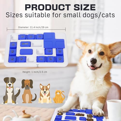Blanlody Hundespielzeug Intelligenz, Intelligenzspielzeug für Hunde mit Quietschend Interaktives Hundespielzeug mit Beschäftigung, Futterspielzeug Hund für Kleine, Mittlere, Große Hunde und Katzen