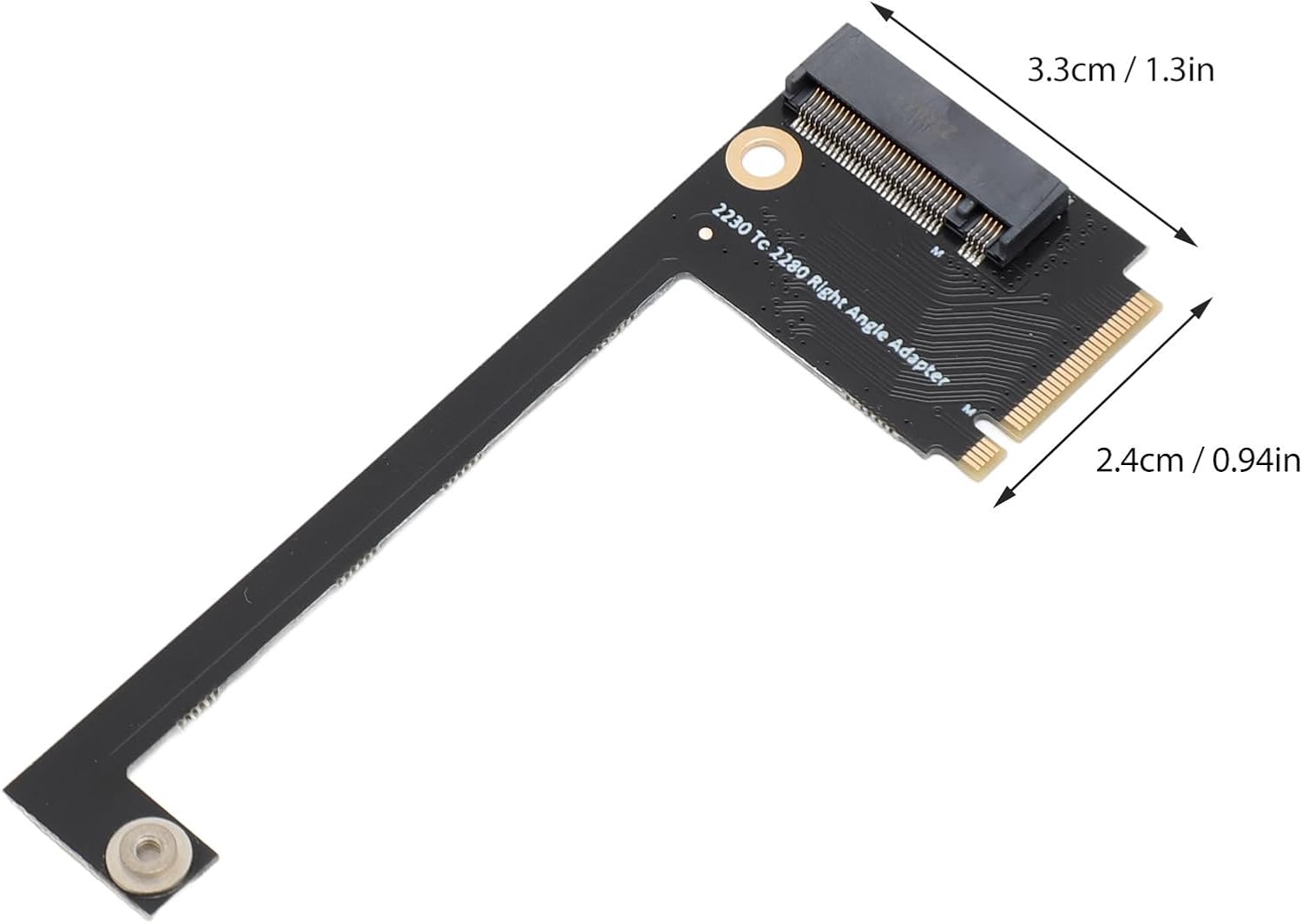 2230 to 2280 SSD Expansion Board for Rog Ally, Stable and Reliable, 90 Degree with NVME M.2 PCIE 4.0 Gold Finger Adapter, Simple