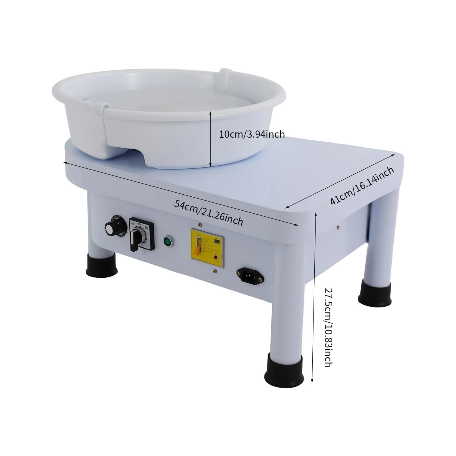 Ruota for Ceramica Elettrica Professionale da 250 W, Resistente alla Ruggine, Macchina for for L'insegnamento della A Scuola Realizzato con Cura Meticolosa