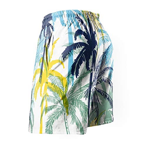 Ktewqmp Zomer zwembroek kokosnootboom mannen zwembroek zwemshorts heren met zakken sport - Image 3
