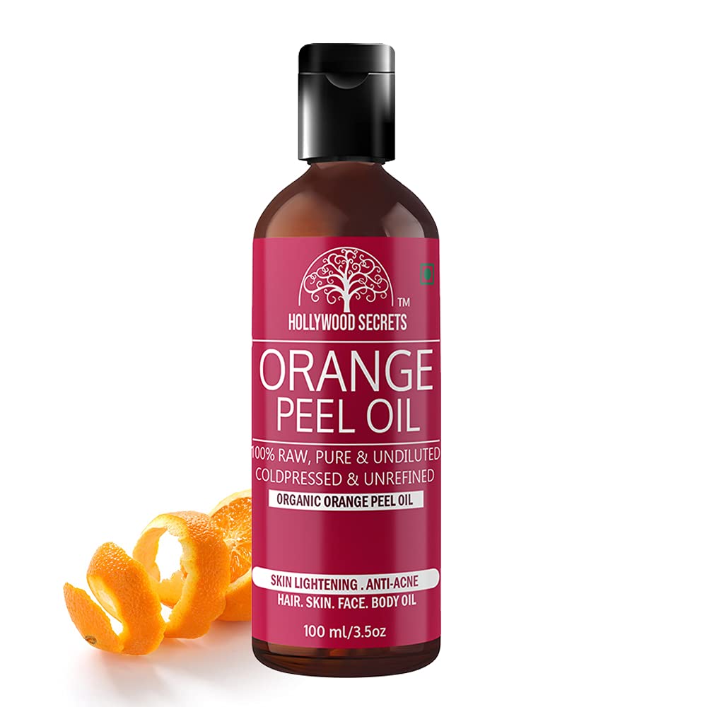 Hollywood Secrets Organic Pure Orange Peel Oil Face Skin 100 ml