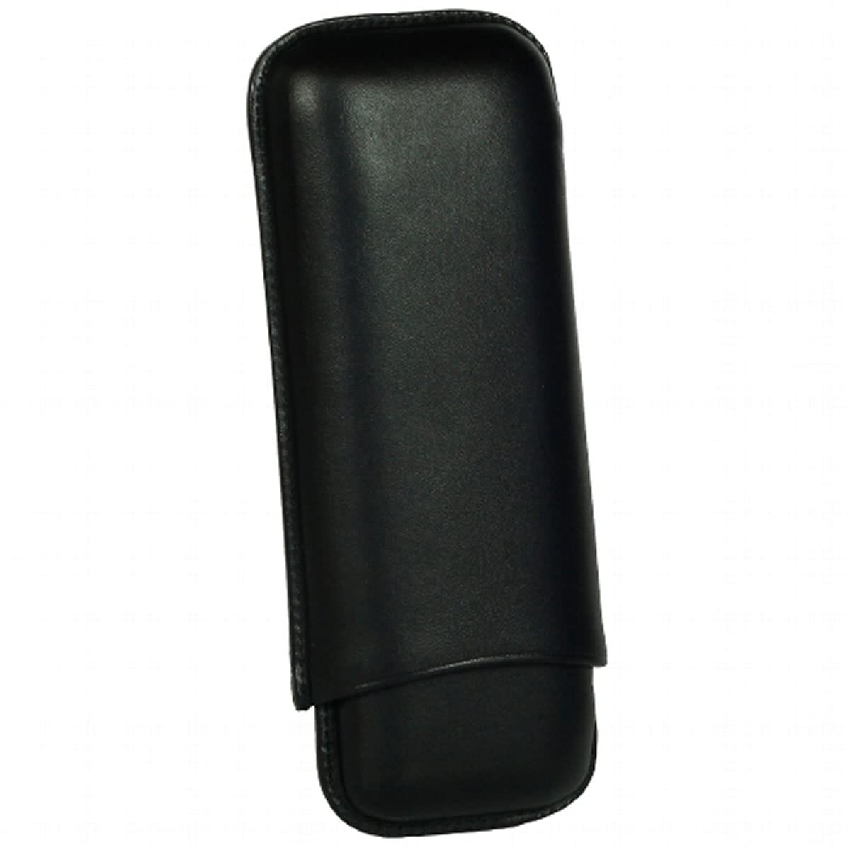 Martin WESS Leather Cigar Case for 2 Cigars in Robusto Format Black