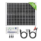 eco-worthy dual axis solar tracker [Uso amplio]: para aplicaciones de 12 V como batería de caravana / autocaravana, luz de casa / jardín / cobertizo / granja.