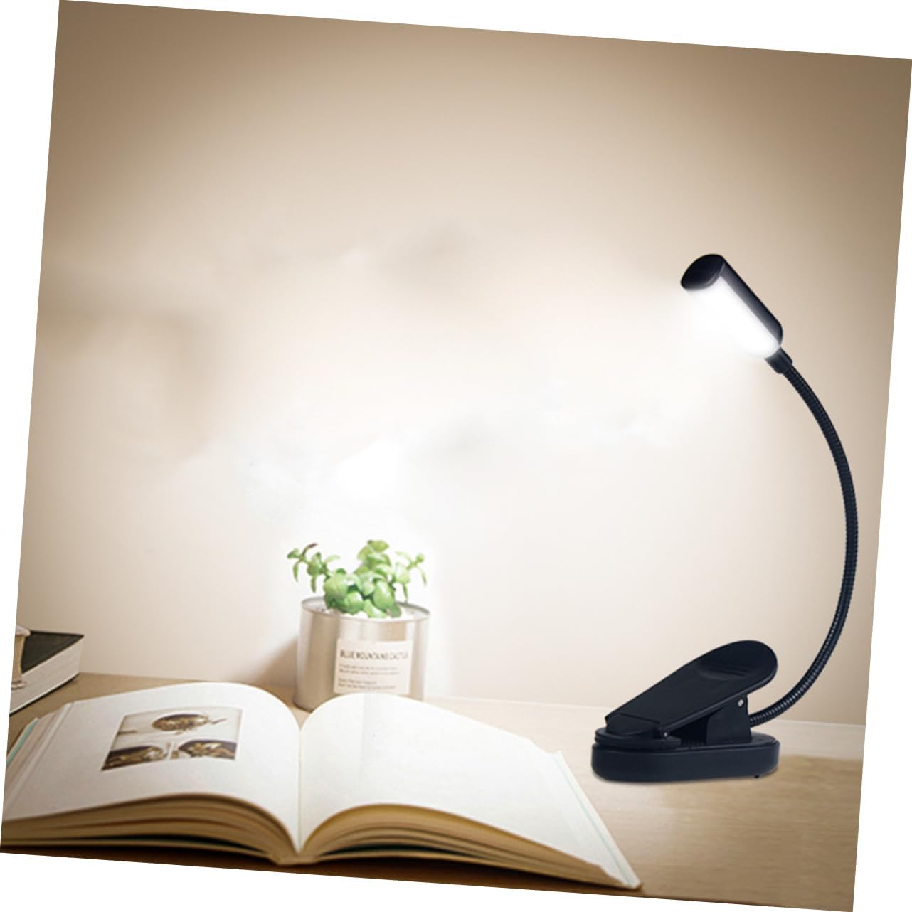 DOITOOL LED Clip Desk Lamp 3pcs Desk Lamps Reading Book Light Reading Light Study Light Eye Caring Clip