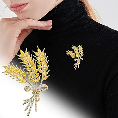 Broches bijoux de mode atmosphère chic avec détails couleur citrine