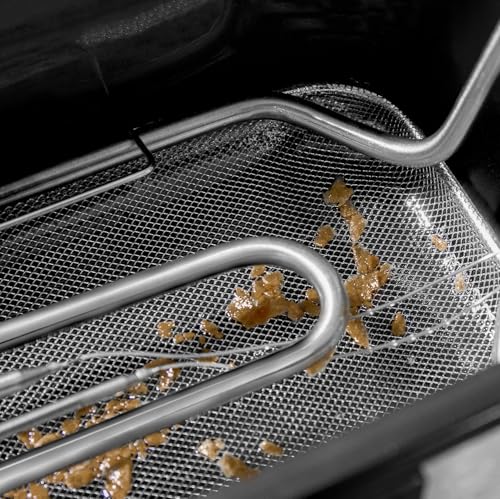 Cecotec Friteuse Électrique de 3L Cleanfry 3 L. 2000W, Acier inoxydable, Filtre OilCleaner, Corps, Cuve, Couvercle et Panier en Acier Inoxydable, Couvercle avec Fenêtre et Filtre Anti-odeurs – Image 6