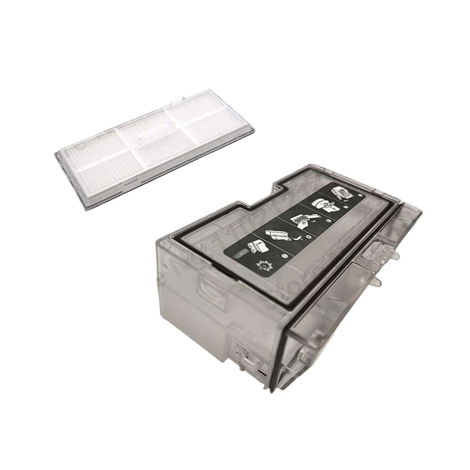 GENTERUN Topaz SV Electrically Controlled Water Tank Mop Cloth Mount Optional Parts ，Compatible For Roborock， S7 MAXV Plus MaxV Ultra Pro(Dust Box 1PCS)