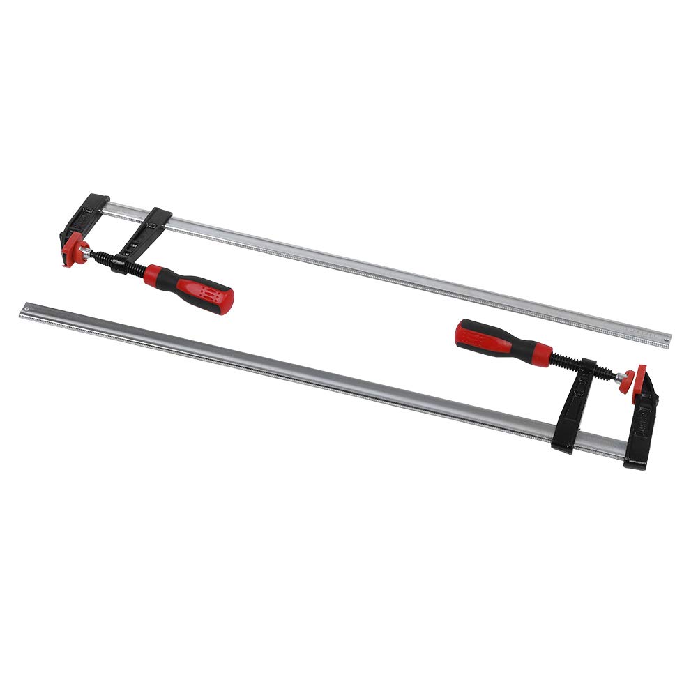 F-Bar Morsetto carpentiere Morsetti a vite per impieghi gravosi Morsetti F Morsetti per barre per la lavorazione del legno Kit di utensili manuali fai-da-te a scorrimento rapido 80 * 600mm 2 pezzi
