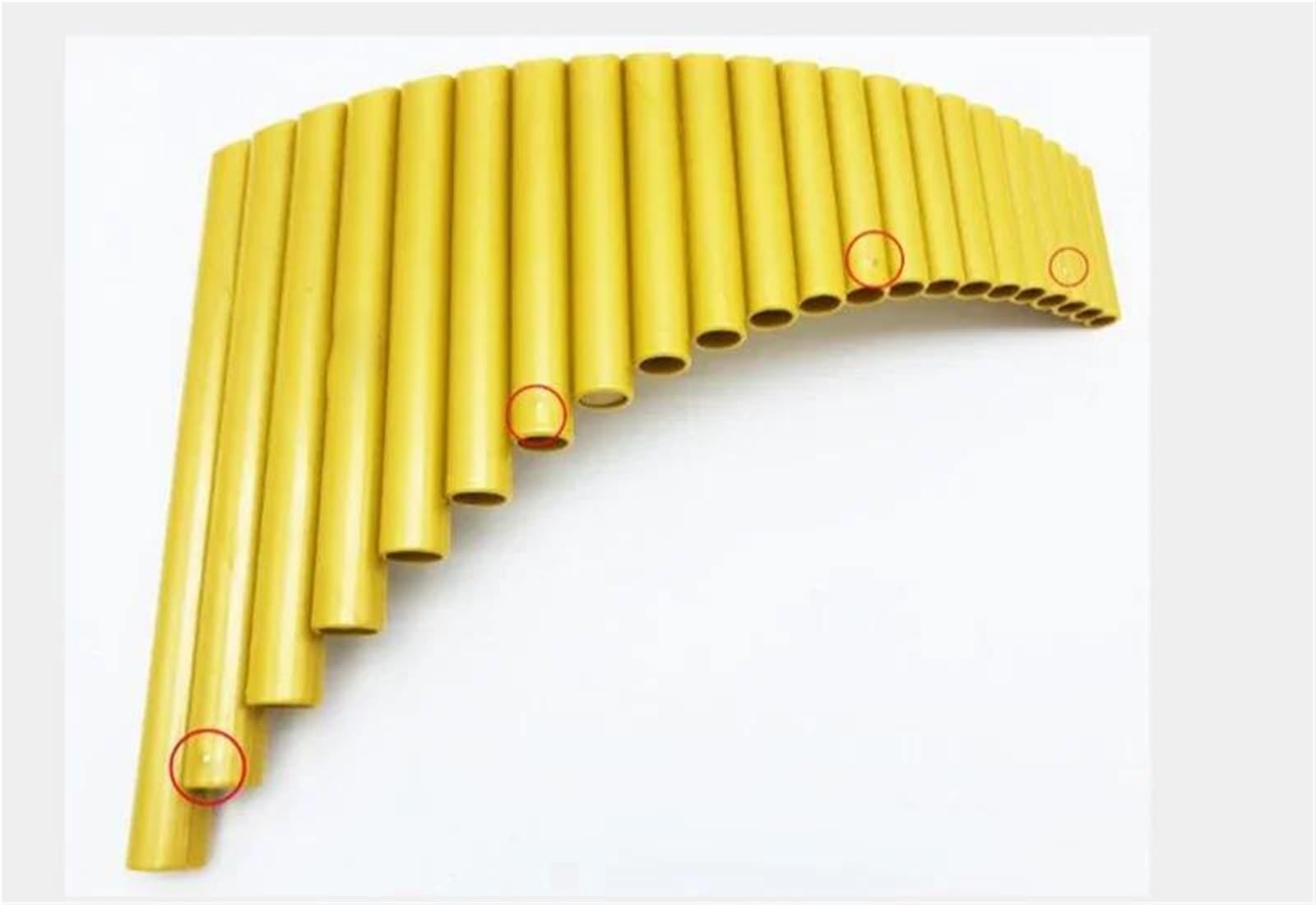 Flauto di Pan in plastica ABS G Key 22 Tubi di Pan | Tasto G ABS a 22 tubi for principianti e giocatori dilettanti(Right Hand)