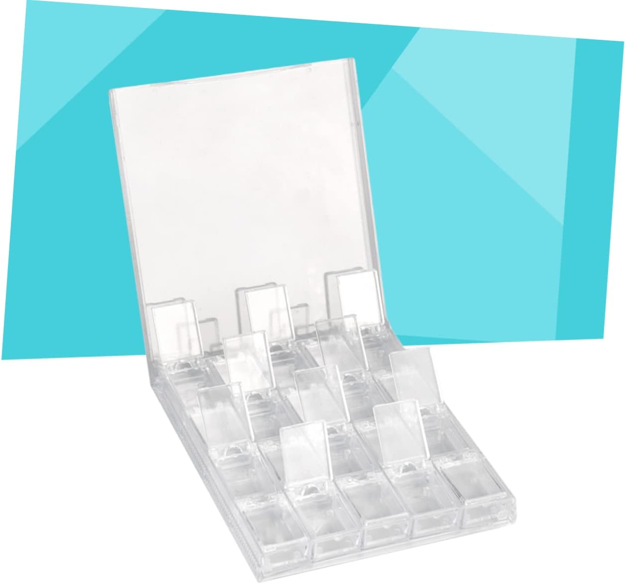 Acrylic 20 Slot Nail Art Storage Box for Sequins Organizer