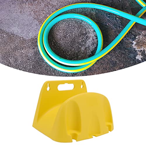 Wall Mounted Water Pipe Reel Hose Hanger Wall Mounted, Bracket Hose Storage Reel Holder Garden Hose Pipe Hanger for 20m Tube Winding Hose Accessories (Yellow) - Image 4