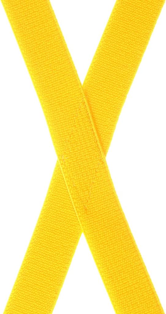 Suspender Store Solid Color 1-Inch Wide Elastic Suspenders - Sewn X-Back - Clip - Many Colors & 3 Sizes