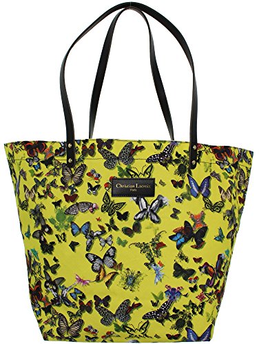 Sac porté épaule Christian Lacroix jaune élégant ref_twc36763 pour femme chic