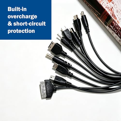 10 in 1 Universal USB Cable, Multi Charging Cable Compatible with Multiple Cell Phones Blutooth Earphone Speaker MP3 Player