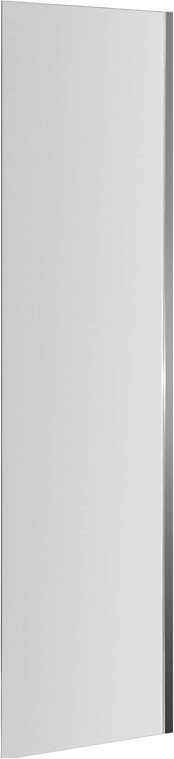 Balterley 350 x 1400mm Bath Shower Screen, Rectangular Shower Screens for Baths, 6mm Chrome Toughened Safety Bath Door Screen, Reversible Door Screens for Straight Baths (Chrome)