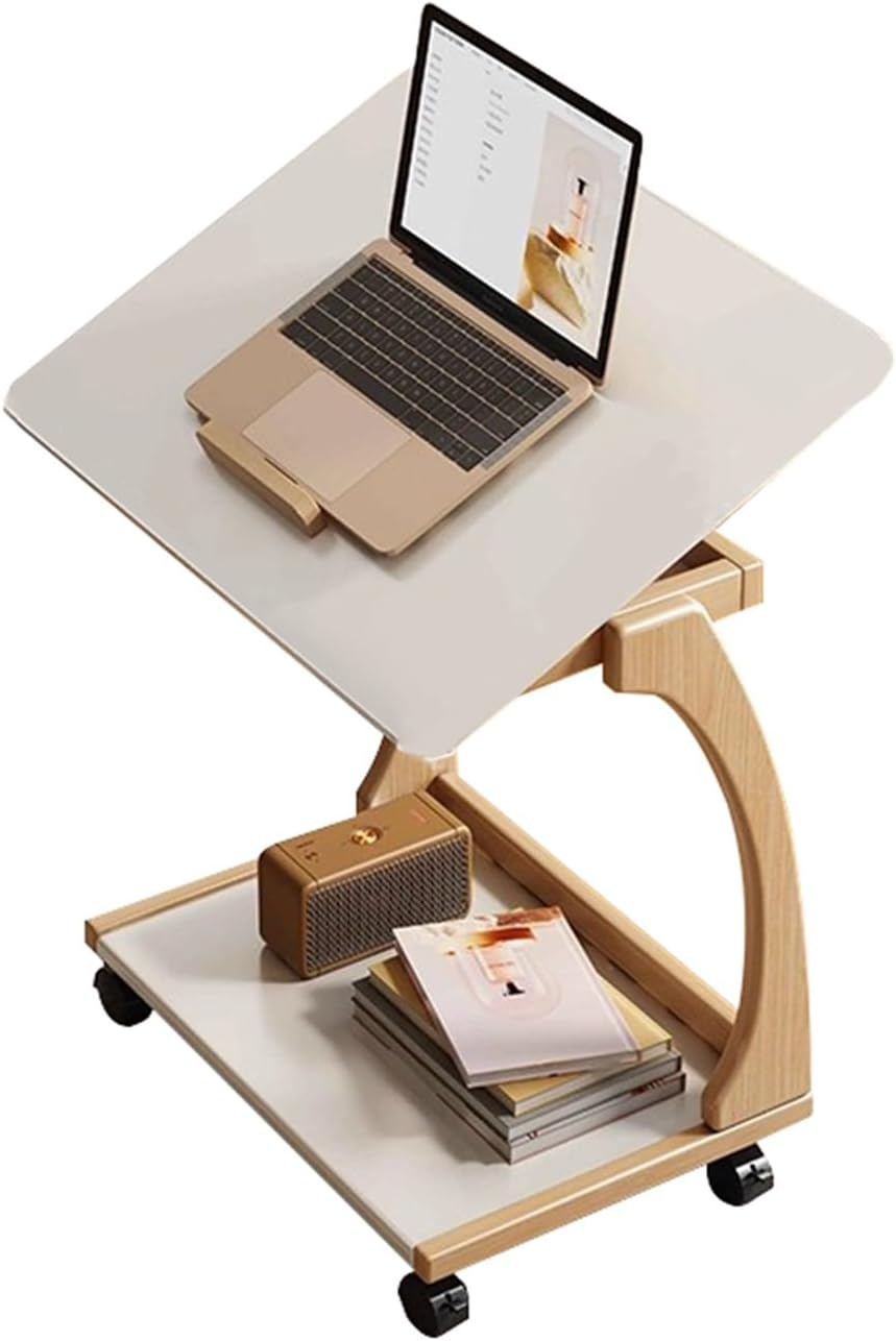 Drafting Desk Drafting Table with Wheels Board Art Desk Tiltable Tabletop for Adutls Artwork, Graphic Design, Reading, Writing(White,15.7X23.6X25.5IN)