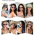 SOJOS Retro Oval Sunglasses for Women Trendy Classic Shades UV400 Protection SJ1256