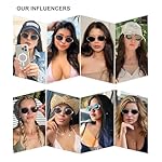 SOJOS Retro Oval Sunglasses for Women Trendy Classic Shades UV400 Protection SJ1256 - Image 3
