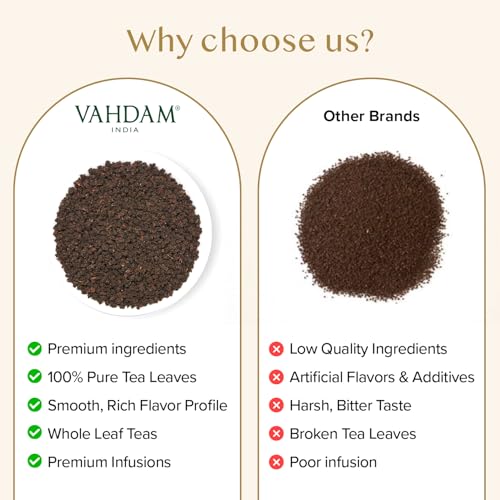 Image of VAHDAM CTC Black Tea Loose Leaf(12oz|170+ Servings) Pure Assam Tea Leaves