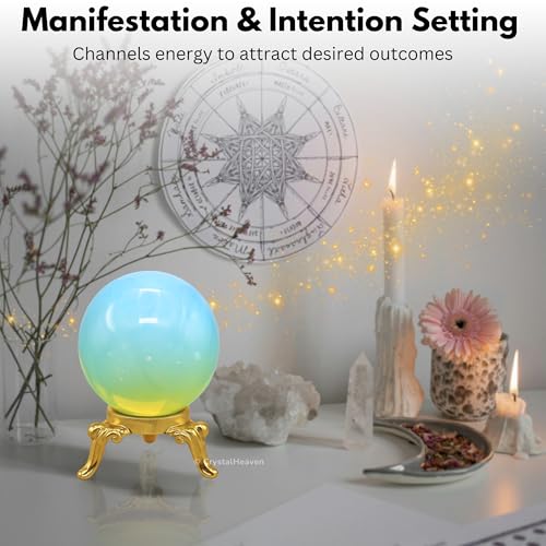 Image of Certified Opalite Crystal Ball for Meditation