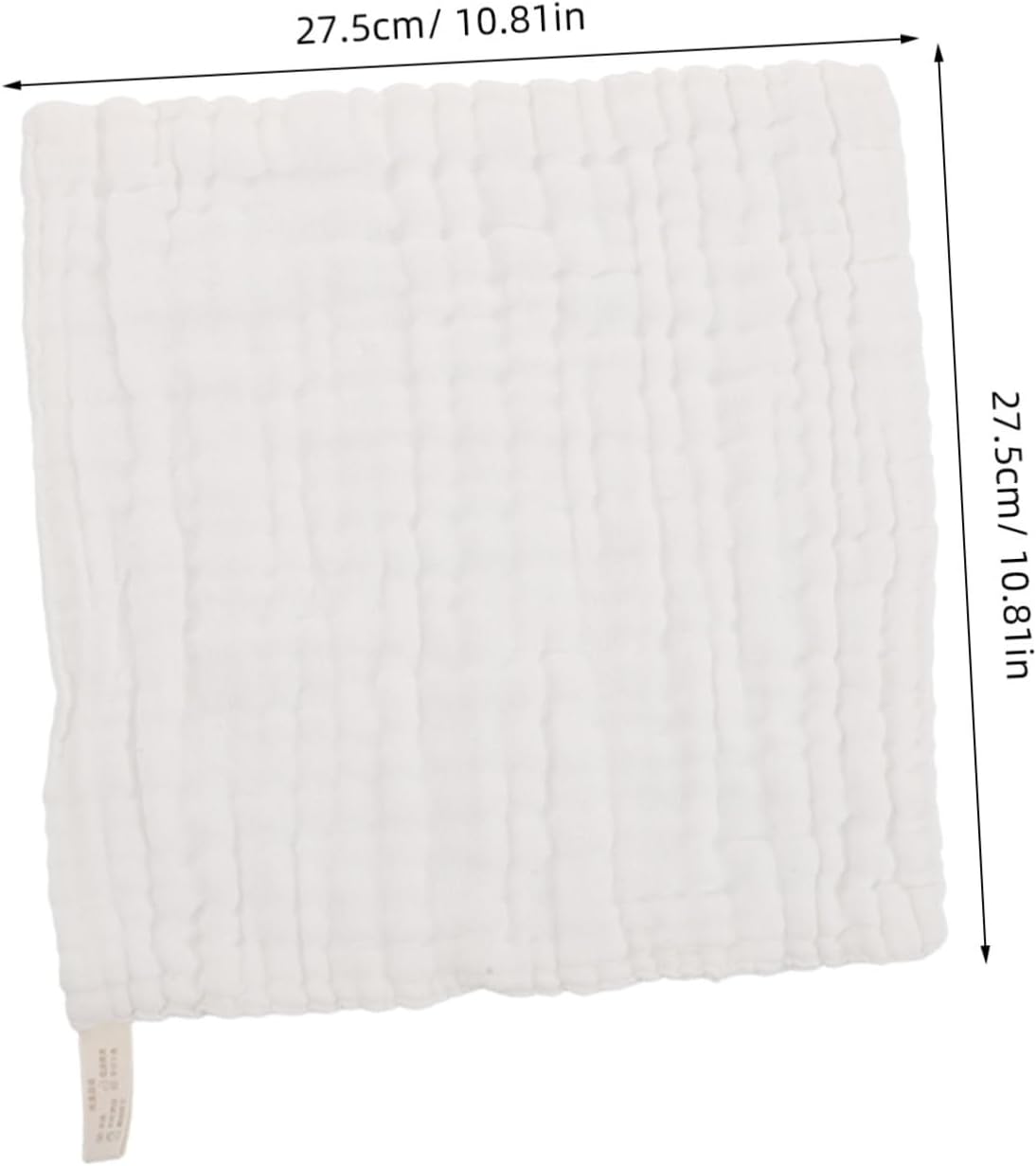 VANZACK 10pcs Cotton Washcloths Soft Skin-Friendly Towels for Newborn Bath Face Washing Burping for Home and Outdoor Use Supplies
