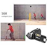 Zopsc Video Camera Camcorder, Full 1080P Digital Camera Recorder, 2.7 Inch Colourful Display Screen 16X Digital Zoom Vlogging Camera, for YouTube, for Travel, Vlog - Image 3