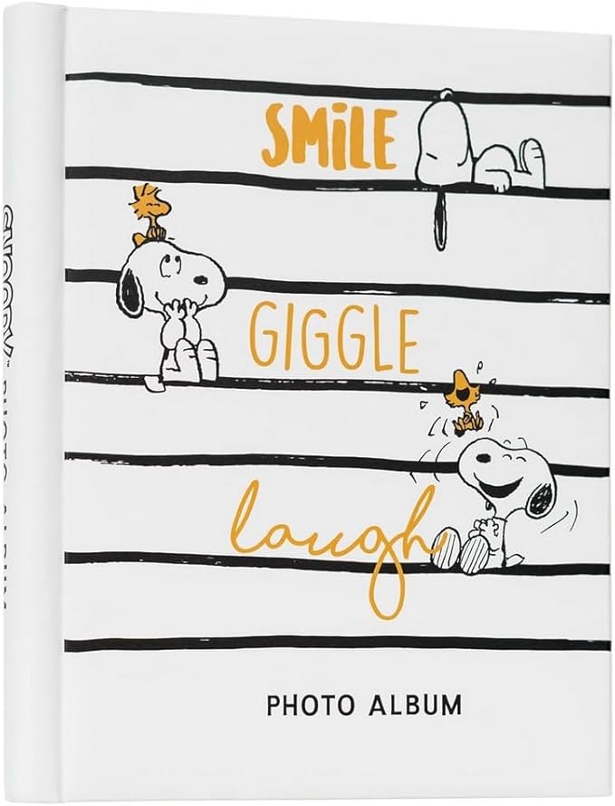 Grupo Erik Fotoalbum zum Selbstgestalten Snoopy – Scrapbook Weiße Seiten – Fotoalbum Klein 24 x 32 cm – Photoalbum 30 selbstklebend Seiten