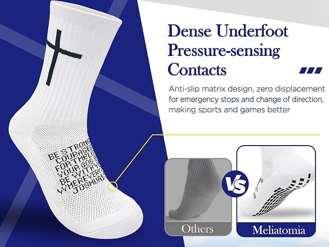 Teens Grip Socks for Christian Soccer Sports Daily,Cross Socks with Non-Slip Design, Ideal Religious Gifts for Youth4