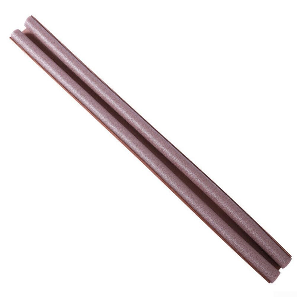 Large Door Draft Stopper 93 * 10cm for Bedroom Door Fits 0.2-1.2CM Gaps Door Bottom Seam Under Door Draft Blocker Doors Seal Gap Draft Guard for Bottom of Doors(Brown)