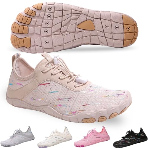 SIOSNETA Hike Barefoot Shoes for Women Men, Wide Toe Water