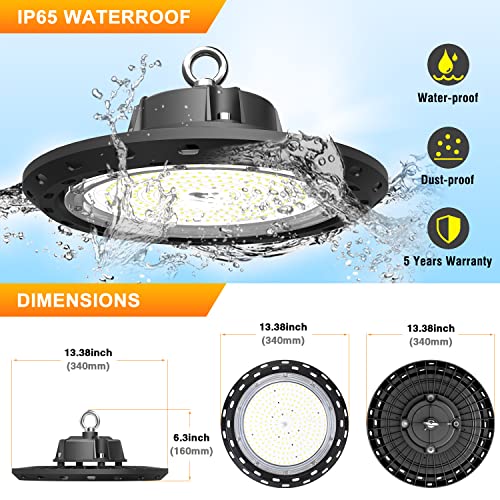 Chmlt 2Pack 240W Ufo Led High Bay Light 36000Lm 0-10V Dimmable (Eqv. To 1000W Hps/Mh) High Bay Led Shop Lights 5000K For Workshop Warehouse Factory #TOP2