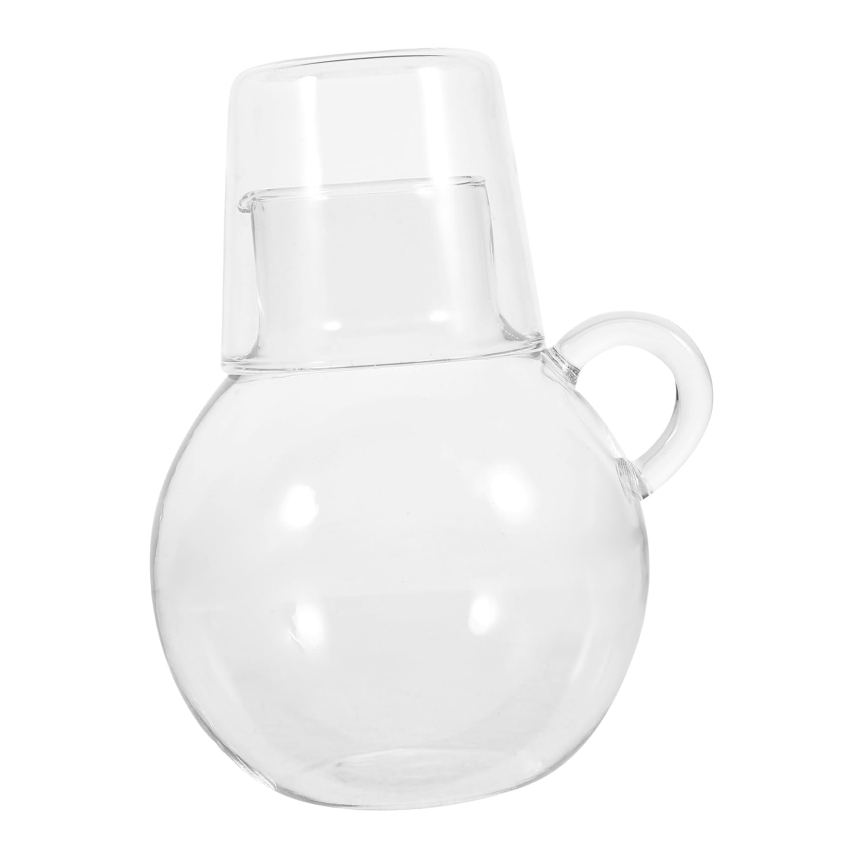 BRIGHTFUFU 1 Set Glass Pot Set Water Decanter Iced Tea Carafe Bedside Carafe Bedside Water Carafe Water Jug Water Pitcher and Cup Night Bedside Water Pitcher Night Carafe Pitcher Transparent