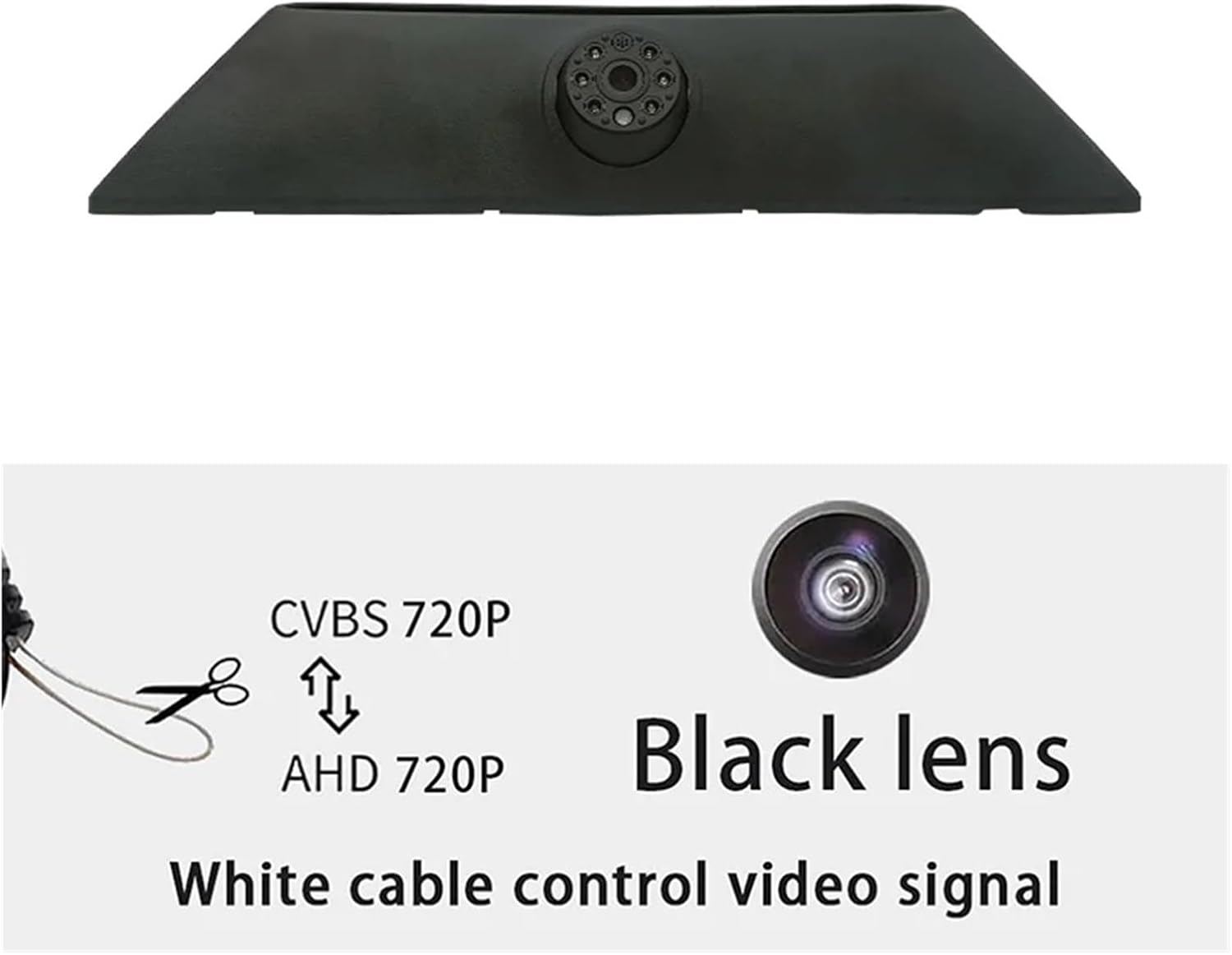 AHD 1080P Car Brake Light Rear View Reverse Camera Compatible with IVECO Daily 4 Gen 2011-2014 Waterproof Night Vision Parking Backup Camera(Golden Lens)