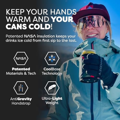 Image of PHOOZY Insulated Can Cooler for Slim 12 oz Cans - Patented Drink Sleeve with NASA-Inspired Technology - Keeps Beer, Soda & Sparkling Water Cold Longer - Lightweight Outdoor Can Holder - Pink Camo