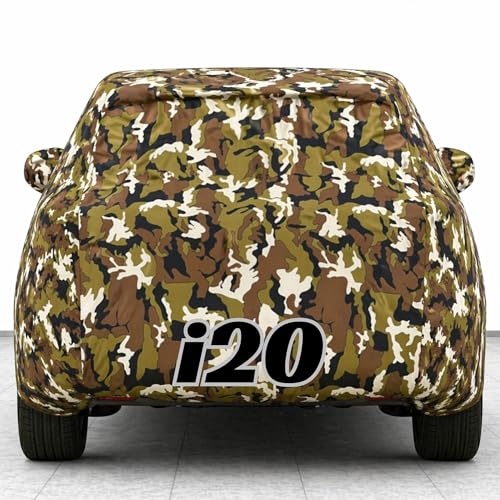 Image of Kings of Cover New Jungle 100% Waterproof i20 Car Cover | Polyester Car Body Cover for Rain & Sun | UV Protection, Dustproof, Scratch Resistant, Windproof, Heat Resistant, Custom Fit