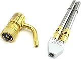 2 boquillas MAPP antorcha Gas pistola de soldadura llama pistola de soldadura CGA600 quemador calentador barbacoa HVAC plomería soplete