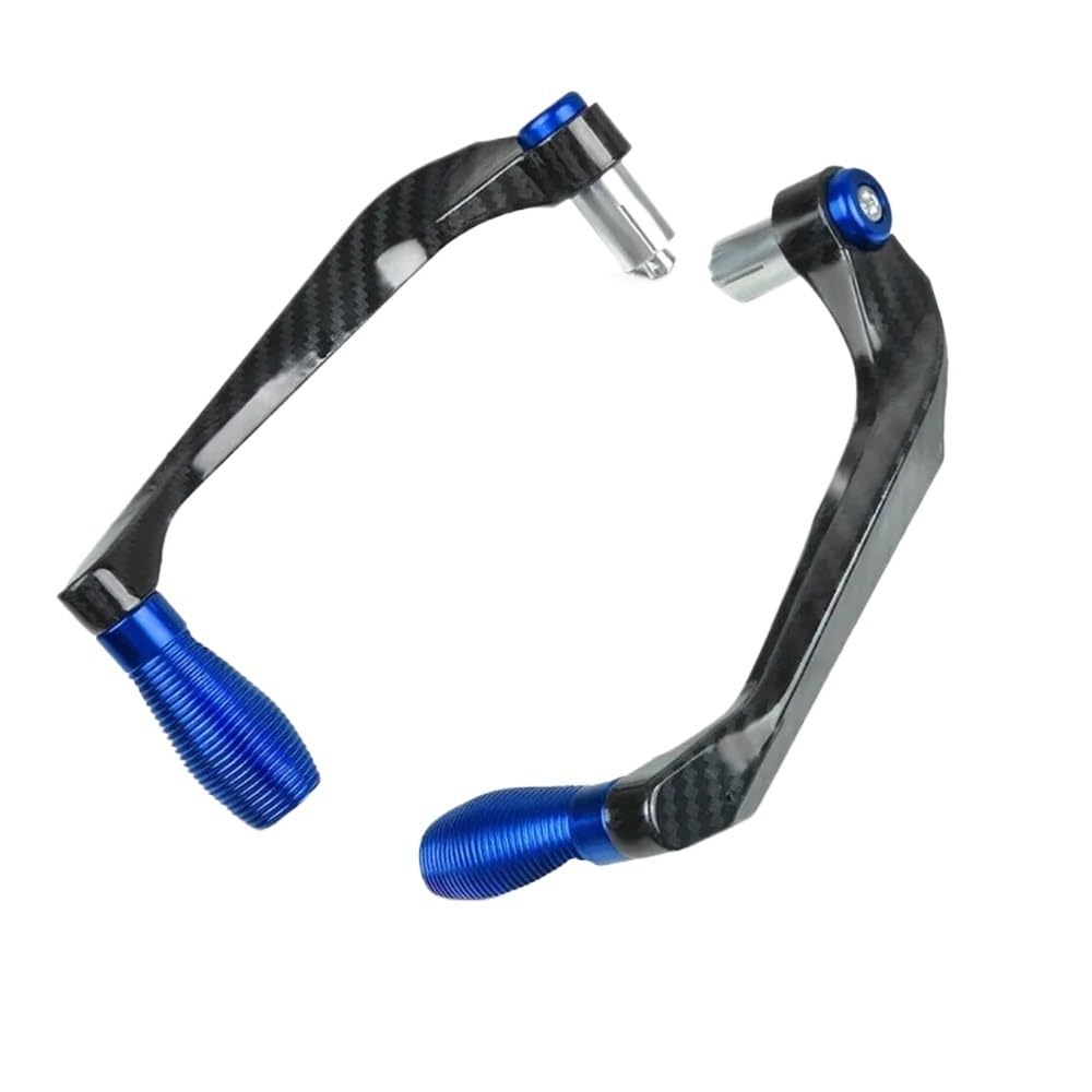 WGRUKLBD Motorcycle CNC Aluminum Alloy Carbon Fiber Handlebar Brake Clutch Lever Hand Guard Protector Modification Accessories Handguard Handlebars Protector