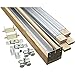 National Hardware N186-858 882 Pocket Door Hardware in Aluminum Rail