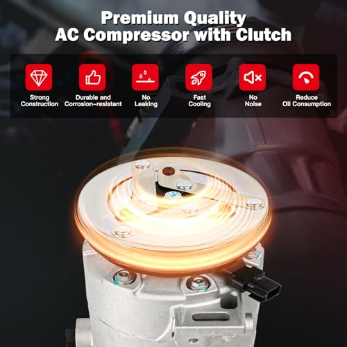 Image of cciyu Air Conditioning Compressor for Lincoln MKC 2.0L 2.3L 2015-2016