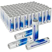 Cheerwing AAA Alkaline Batteries, 100 Count Pack of 1, 1.5V Long-Lasting Power for Household and Office Devices, Toys
