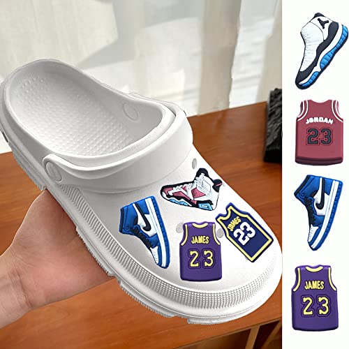 15 Pcs Basketball Shoes Charm For Croc Charms, Shoe Decoration Charms, Clog Pins Accessories Bracelet Wristband Decoration For Basketball Fans, Boys Girls And Adults #TOP1