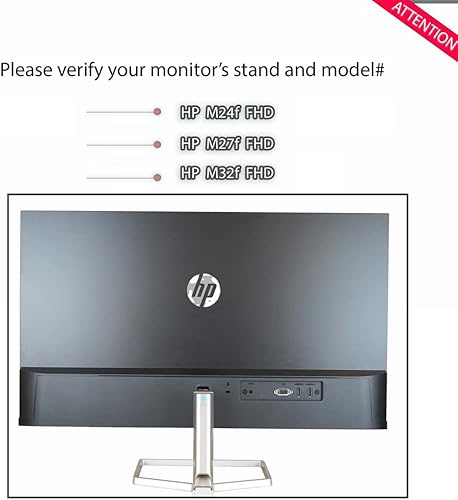 Miniatura 4 de Gladiator Joe Adaptador de brazosoporte VESA para monitor para HP Pavilion Serie M, compatible con HP Pavilion M22f, M24f, M24fd, M24fw, M24fwa,