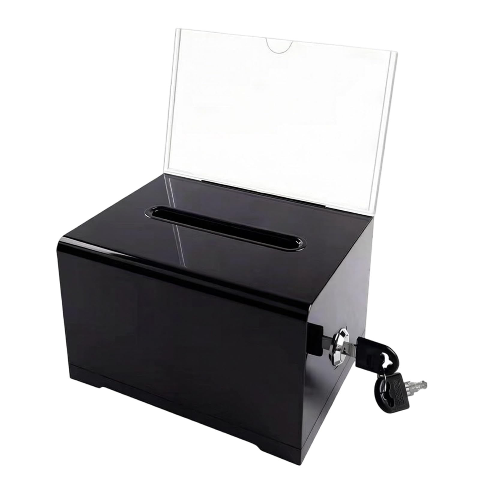 DSLKGWE Secure Locking Acrylic Suggestion Box Ideal for Anonymous Feedbacks and Voting in Public Space Multipurpose Acrylic Case