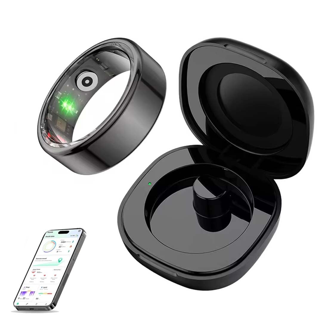 Colmi R02 Smart Ring,2025 New Colmi Smart Ring R02,ColmiR02 Smartring Waterproof Fitness Tracker Smart Ring,Bague Intelligente pour Hommes et Femmes avec boîtier de Charge, Mode Multisports (#10)