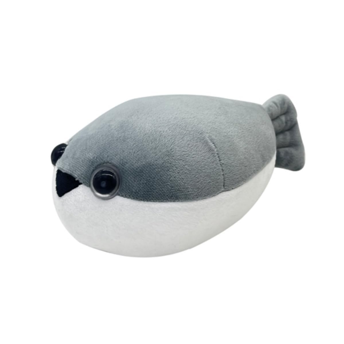 9.8'' Cute Sacabambaspis Fish Plush Toy Kawaii Sacabambaspis Stuffed Animal Soft Stuffed Gray Sea Fish Plushie Pillow Doll Toys Gifts