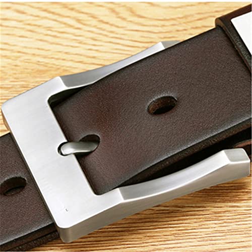 Belt men's genuine leather pin buckle cowhide first layer cowhide belt men's pants belt middle-aged casual youth4