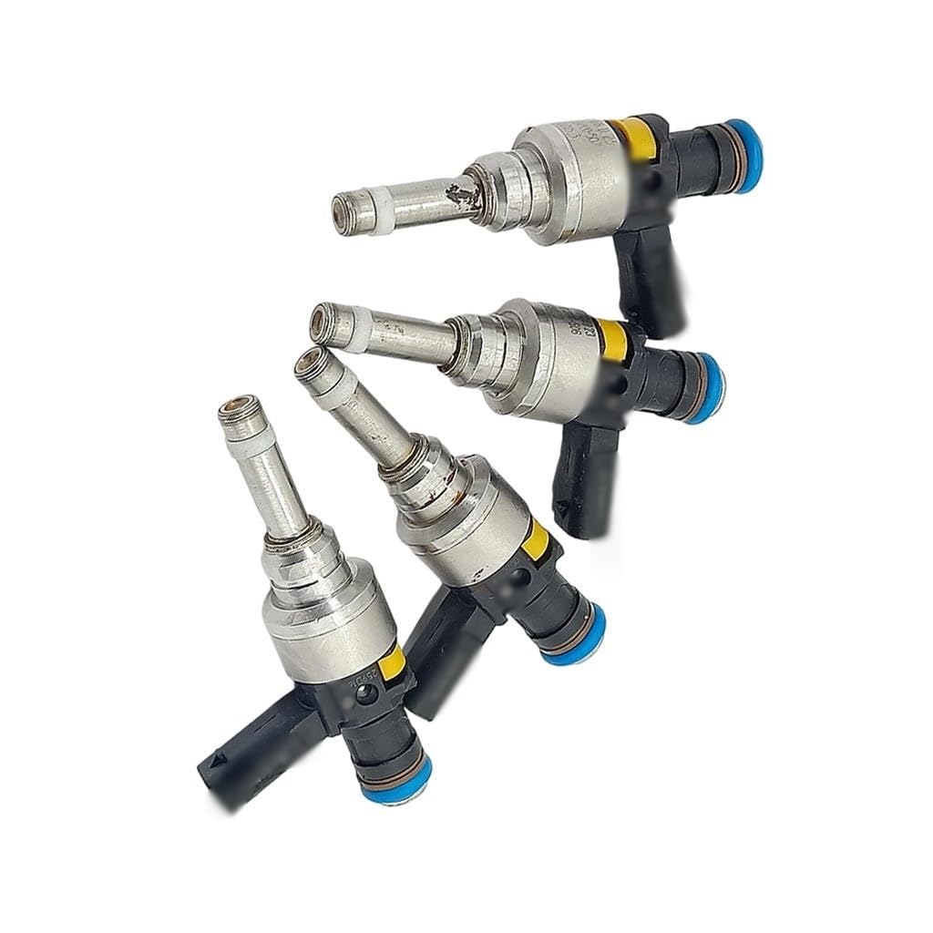 Injecteurs De Carburant Lot De 4 Injecteurs De Carburant Adaptés Pour Mercedes SLK250 12-2015 Matériel De Moulage Noir Pièces Automobiles Remplacement 2710781123 Voiture Buses