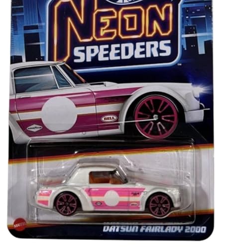 Image of 1:64 HW Datsun Fairlady 2000 Neon Speeders Original HW Die-Cast Vehicle (White)