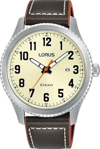 LORUS Herren Analog Uhr mit Leder Armband RH987RX9